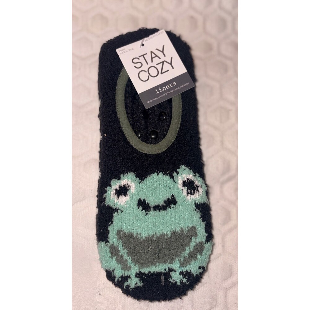 Stay Cozy Sock Liners 2 Pack Slip Resistant NEW